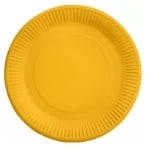 Големи жълти чинийки 23 см, 8 броя