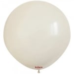 Kръгъл балон бял пастел, Retro White Kalisan, 48 см, 1 брой