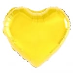 Малък фолиев балон златно сърце, 23 см