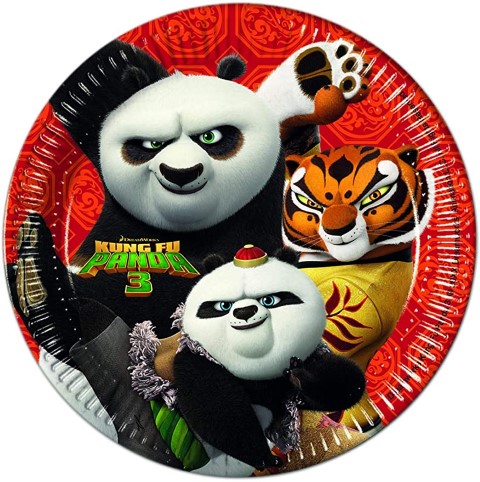 Парти чинийки Кунг-Фу Панда, Kung Fu Panda - 8бр, 23см