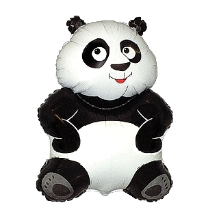 Фолиев балон панда, 55 х 80 см