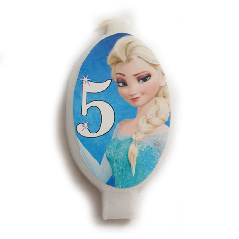 Свещ Замръзналото Кралство Frozen цифра 5