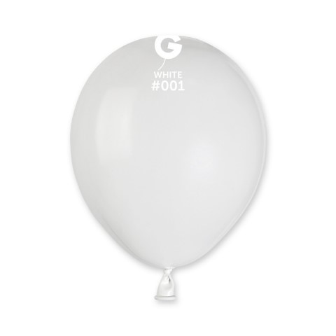 Малък кръгъл балон бял 13 см A50/01