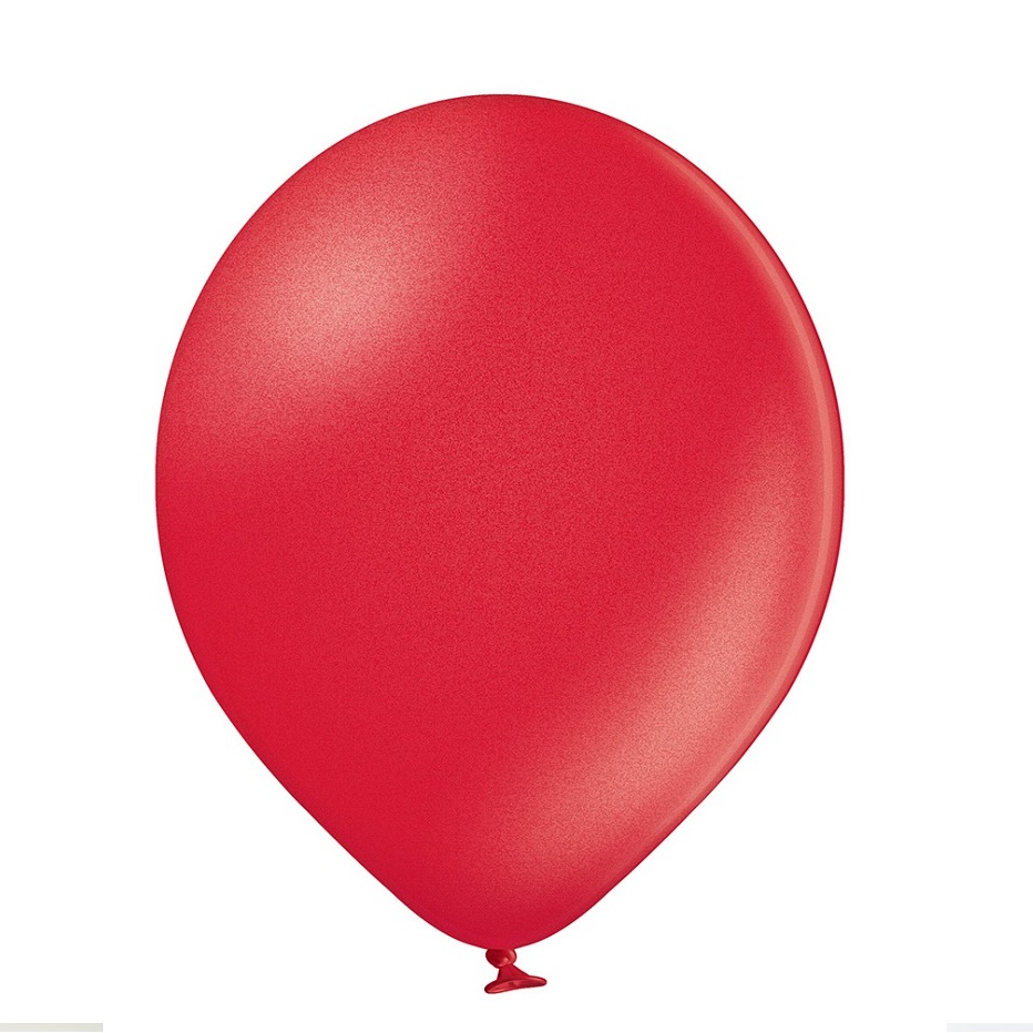 Балон металик черешово червен 27 см, Belbal, пакет 100 броя