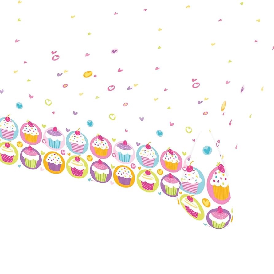 Покривка Candy Cupcake party, парти кексчета мъфини