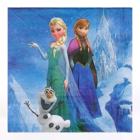 Парти салфетки Замръзналото Кралство Frozen - 20 бр. еднопластови