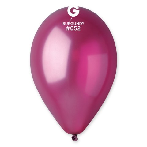 Балон бордо металик 26 см GM90/52, пакет 100 броя 1