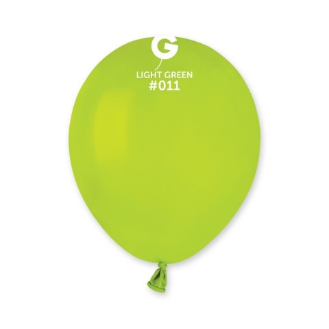 Зелен светлозелен малък кръгъл балон латекс 13 см A50/11, пакет 100 броя 1