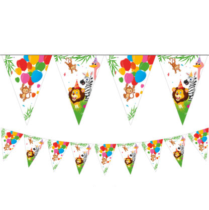 Флагчета парти Сафари Джунгла Животни Jungle Balloons