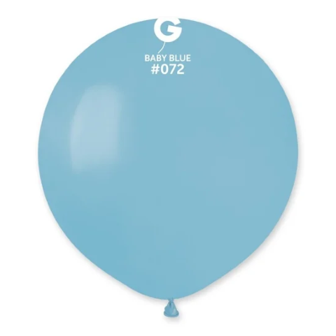 Син кръгъл балон светлосин бебешко синьо 48 см G150/72