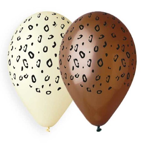 Балони с животински принт леопардова шарка 30 см, цвят по избор