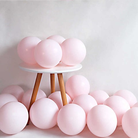 Балон макарон Светлорозов Бебешко розово 30 см, 1 брой