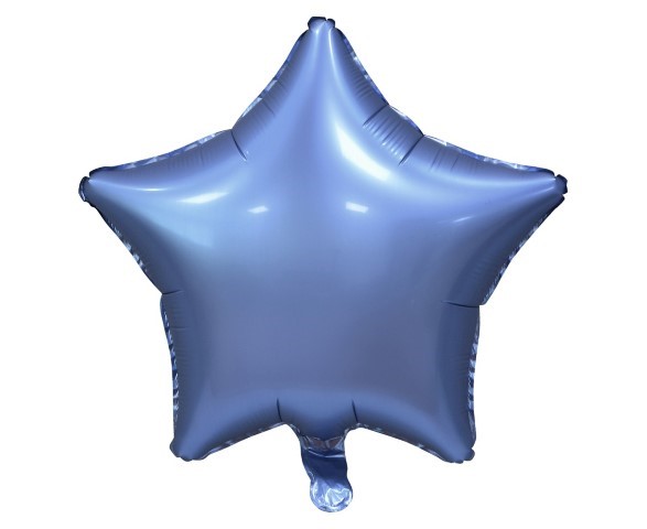 Фолиев балон звезда Сапфир мат, 44 см