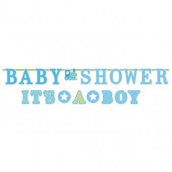 Бебешко парти момче банери Baby Shower, It's a boy, 2 броя