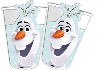 Парти чаши Замръзналото Кралство Frozen Олаф - 8бр, 200 мл картон