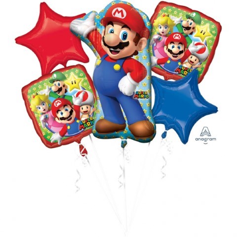 Сет 5 балона Супер Марио, Super Mario