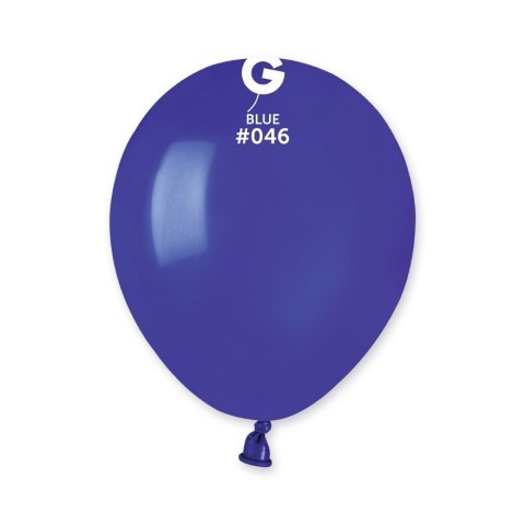 Син малък кръгъл балон тъмносин индиго 13 см A50/46, пакет 100 броя 1