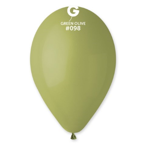 Балон маслинено зелено olive green 26 см G90/98, пакет 100 броя