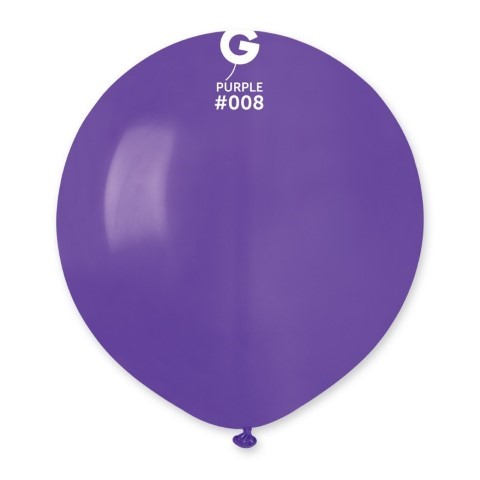 Лилав тъмнолилав кръгъл балон латекс 48 см G150/08