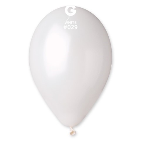 Балон бял металик перлено бяло 26 см GM90/29 1