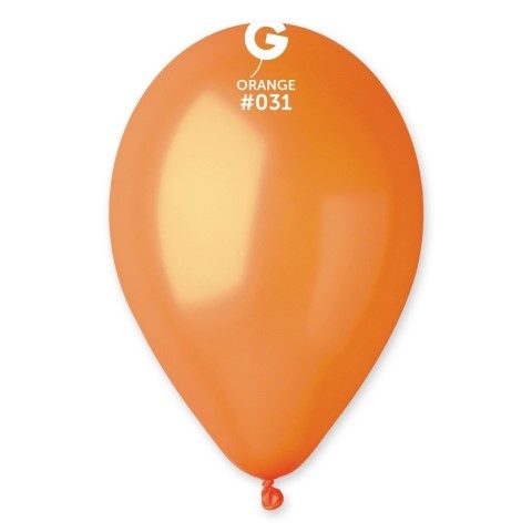Балон оранжев металик 26 см GM90/31, пакет 100 броя 1