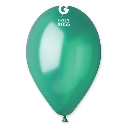 Зелен балон тъмнозелен металик 26 см GM90/55, пакет 100 броя 1