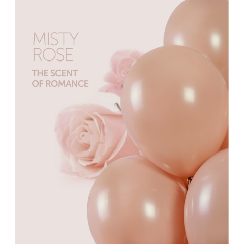 Малък кръгъл балон пепел от рози Misty Rose 13 см A50/99 2