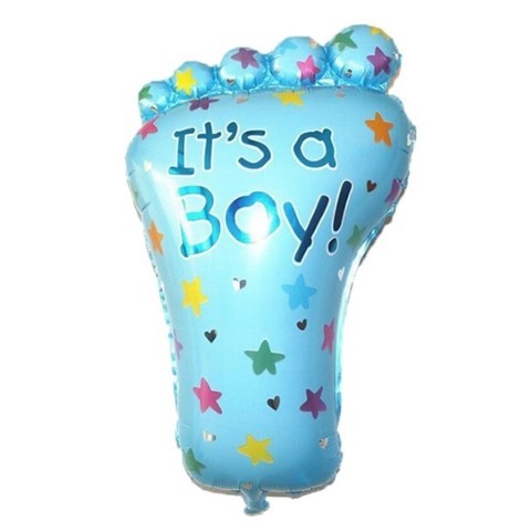Фолиев балон бебешко краче момче в синьо, It's a boy