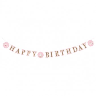 Банер Happy Birthday Лебед Princess for a day