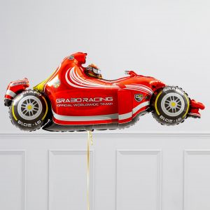 Балон Формула 1 Състезателна кола, 50 х 125 см, червен