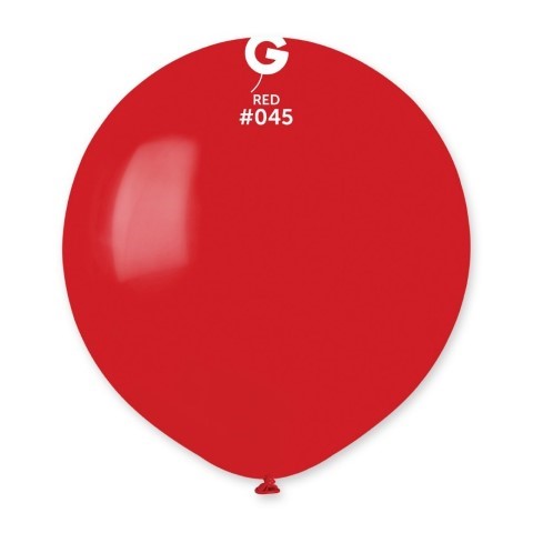 Кръгъл балон червен латекс G150/45 48 см, пакет 50 броя 1