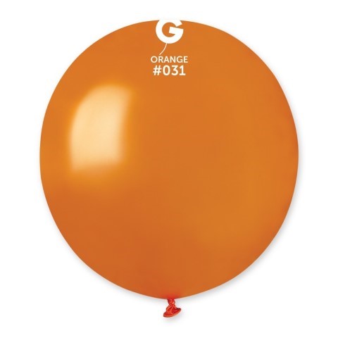 Кръгъл балон оранжев металик 48 см GM150/31