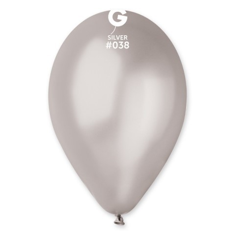 Балон сребро сребрист металик 30 см GM110/38
