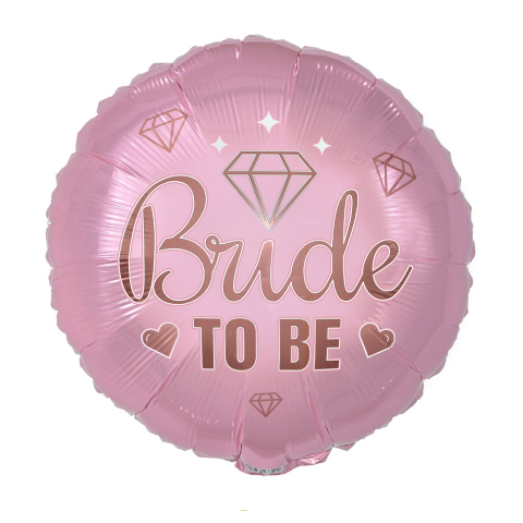 Розов балон кръг моминско парти Bride to be