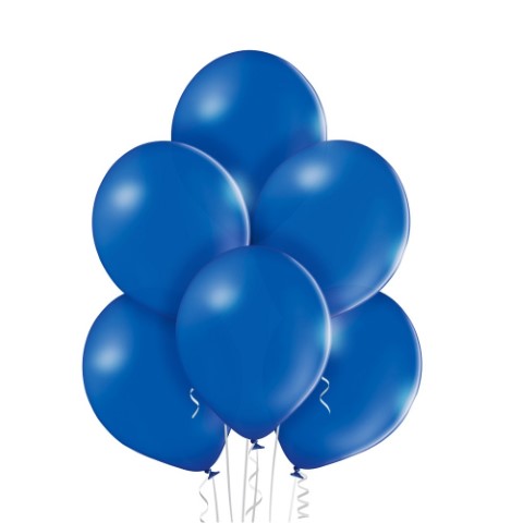 Син балон тъмносин пастел 30 см Royal blue Belbal, пакет 100 броя