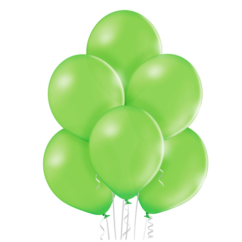 Зелен балон Lime green 30 см Belbal B105 014, пакет 100 броя