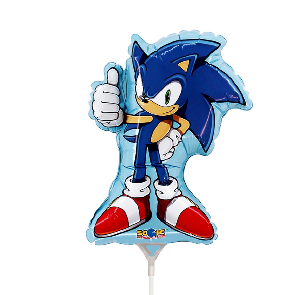 Малък фолиев балон Соник Таралежа Sonic the Hedgehog, 35 см
