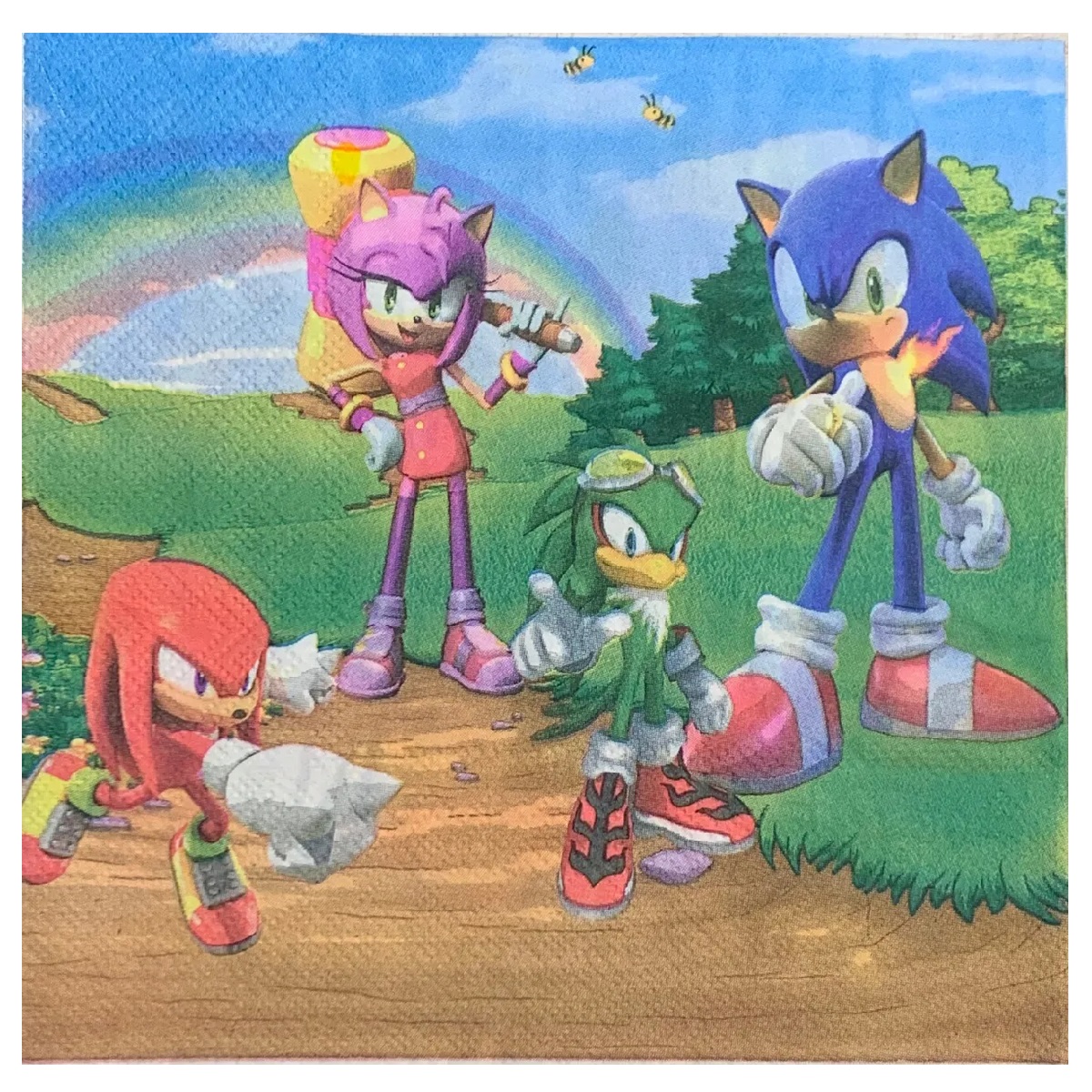 Салфетки Соник Таралежа Sonic the Hedgehog, 20 броя, еднопластови
